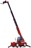 телескопический погрузчик MANITOU серии MRT с поворотной консолью - автокран - 5 тонн